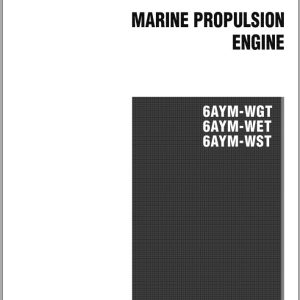 Yanmar Marine Propulsion Engine 6AYM WGT 6AYM WET 6AYM WST Operation Manual