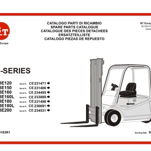 BT Forklift C3E120 to C3E200 Service Manual IT EN FR DE ES