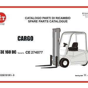 BT Forklift C3E160DC Parts Catalog IT EN
