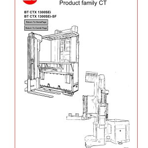 BT Forklift CTX 1300SEi SF Master Service Manual