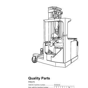 BT Forklift FRE270 Parts Catalog