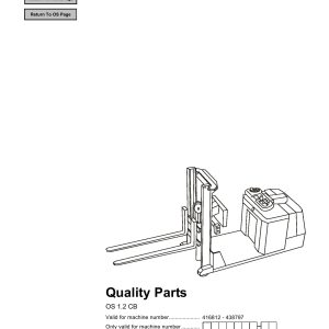 BT Forklift OS 1.2 CB Parts Catalog EN SV DE FR
