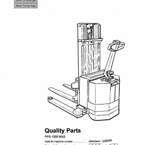 BT Forklift PPS1200MXS Parts Catalog EN SV DE FR