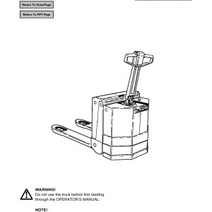 BT Forklift PPT2000MX Operators Manual