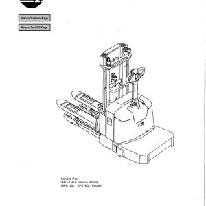 BT Forklift SPE125 SPE125L SPE160 SPE160L Service Manual