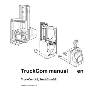 BT Forklift TruckCom3.6 TruckComSE TruckCom Manual