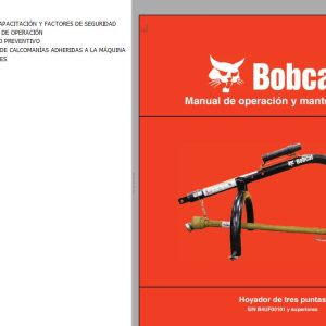 Bobcat Auger Three Point Operation Maintenance Manual 7383809 ES