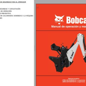 Bobcat Backhoe 7BH 9BH Operation Maintenance Manual 6986708 ES