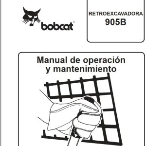Bobcat Backhoe 905B Operation Maintenance Manual 6566554 ES