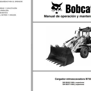 Bobcat Backhoe Loader B730 Operation Maintenance Manual 7402294 ES