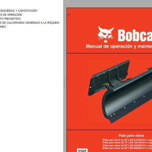 Bobcat Blade Snow 60 72 84 96 Operation Maintenance Manual 6900659 ES