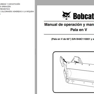 Bobcat Blade V 60 Operation Maintenance Manual 7308111 ES