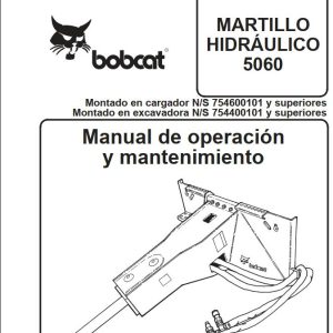 Bobcat Breaker 5060 Operation Maintenance Manual 6900775 ES