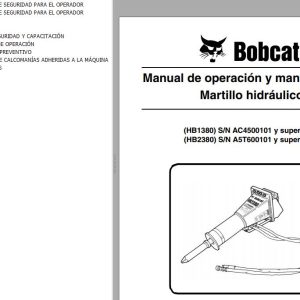 Bobcat Breaker HB1380 HB2380 Operation Maintenance Manual 6904928 ES