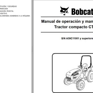Bobcat Compact Tractor CT230 Operation Maintenance Manual ES