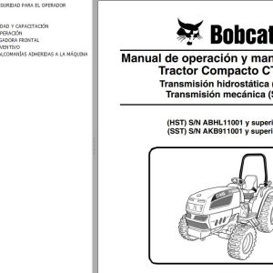 Bobcat Compact Tractor CT445 Operation Maintenance Manual 6987075 ES