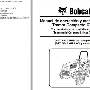 Bobcat Compact Tractor CT450 Operation Maintenance Manual 6987077 ES