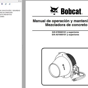 Bobcat Concrete Mixer Operation Maintenance Manual ES