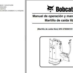 Bobcat Drop Hammer Operation Maintenance Manual ES