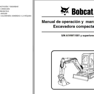 Bobcat Excavator 425 Operation Maintenance Manual 6904865 ES