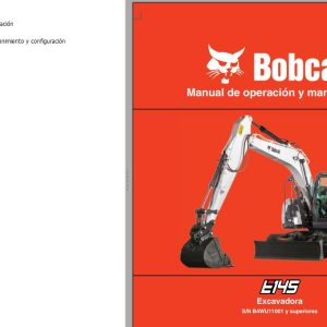 Bobcat Excavator E145 Operation Maintenance Manual 7387075 ES