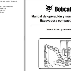 Bobcat Excavator E19 Operation Maintenance Manual ES