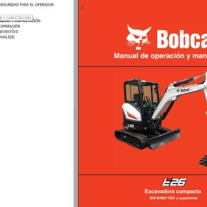 Bobcat Excavator E26 Operation Maintenance Manual ES