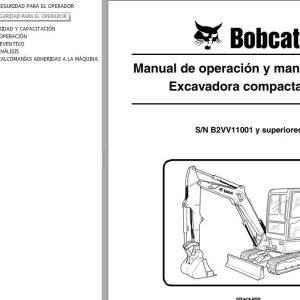 Bobcat Excavator E32 Operation Maintenance Manual ES
