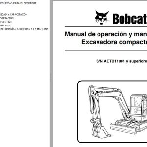 Bobcat Excavator E80 Operation Maintenance Manual ES