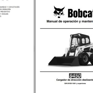 Bobcat Excavator S450 Operation Maintenance Manual ES
