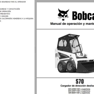Bobcat Excavator S70 Operation Maintenance Manual ES