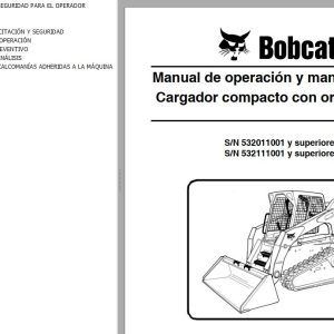 Bobcat Excavator T300 Operation Maintenance Manual ES