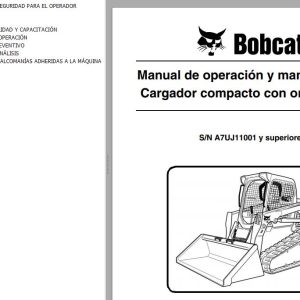 Bobcat Excavator T550 Operation Maintenance Manual ES