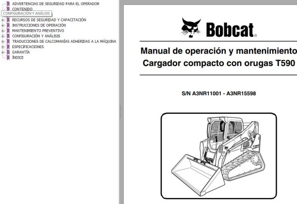Bobcat Excavator T590 Operation Maintenance Manual ES