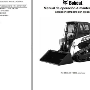 Bobcat Excavator T62 Operation Maintenance Manual 7353170 ES