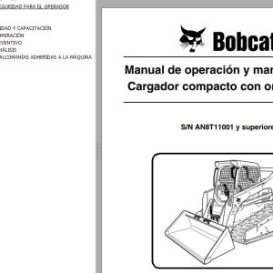 Bobcat Excavator T770 Operation Maintenance Manual ES