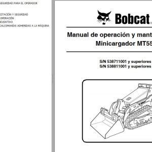 Bobcat Loader Mini Track MT55 Operation Maintenance Manual ES