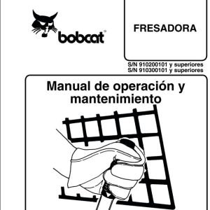 Bobcat Milling Machine Operation Maintenance Manual ES
