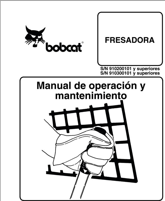 Bobcat Milling Machine Operation Maintenance Manual ES