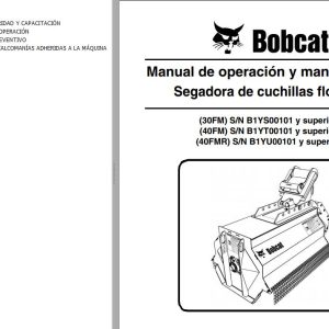 Bobcat Mower 30FM 40FM 40FMR Operation Maintenance Manual 6990523 ES