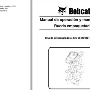 Bobcat Packer Wheel Operation Maintenance Manual 6901178 ES