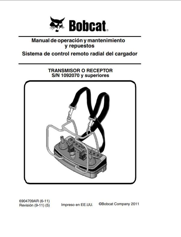 Bobcat Remote Control Operation Maintenance Manual 6904709 ES