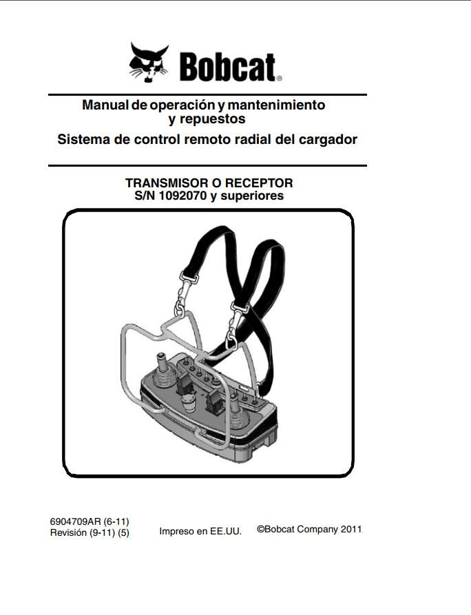 Bobcat Remote Control Operation Maintenance Manual 6904709 ES