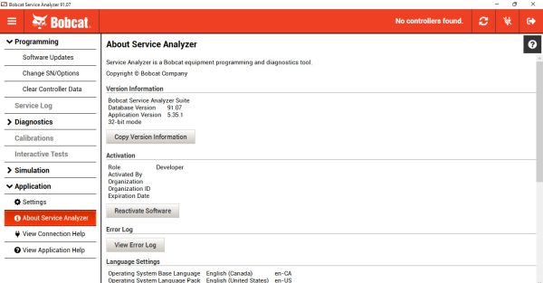 Bobcat Service Analyzer v91.07 07.2023 Diagnosis Remote Installation