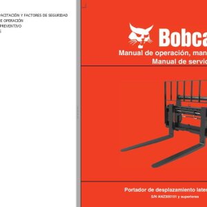 Bobcat Side Shift Carrier 3.5T Operation Maintenance Manual 7328997 ES