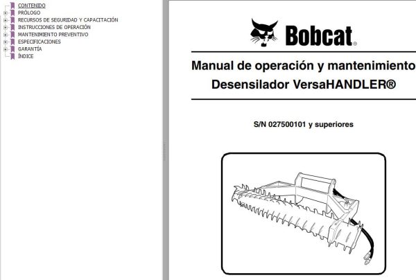 Bobcat Silage Defacer Operation Maintenance Manual 6902379 ES