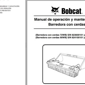 Bobcat Sweeper 72WB 90WB Operation Maintenance Manual 6901160 ES