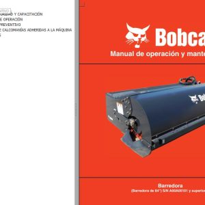 Bobcat Sweeper 84 Operation Maintenance Manual 6904232 ES