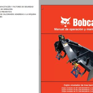 Bobcat Three Point BoxBlade 48 60 72 Operation Maintenance Manual 7383788 ES