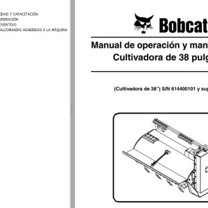 Bobcat Tiller 38 Operation Maintenance Manual 6901227 ES